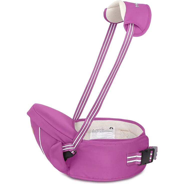 SONARIN Multifunktionaler Hipseat Baby Carrier Babytrage,Freie Größe,Kleinkind-Hüft-Sitzträger,Vorderer Träger-Gurt,4 tragende Positionen(Lila) – Bild 1