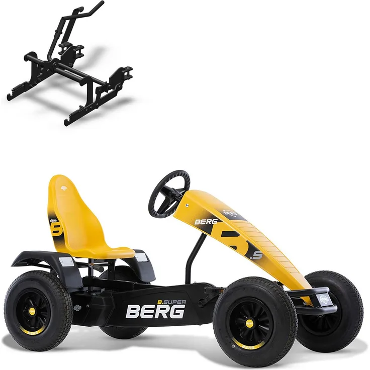 BERG Gokart B. Super Yellow BFR + Hebevorrichtung hinten