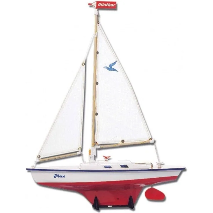 Modell Segelboot Move 39 x 50 cm weiß / rot