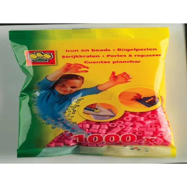 Bügelperlen rosa 1000St.