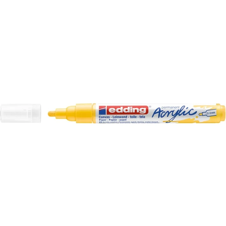 edding 5100 Acrylmarker medium verkehrsgelb – Bild 1