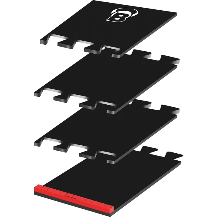BULL'S Dart Mat, Puzzle Matte, Schaumstoff, inkl. Oche, 2,37 Meter | Dart Mat Puzzel Matte für Dart - Preisvergleich – Bild 2