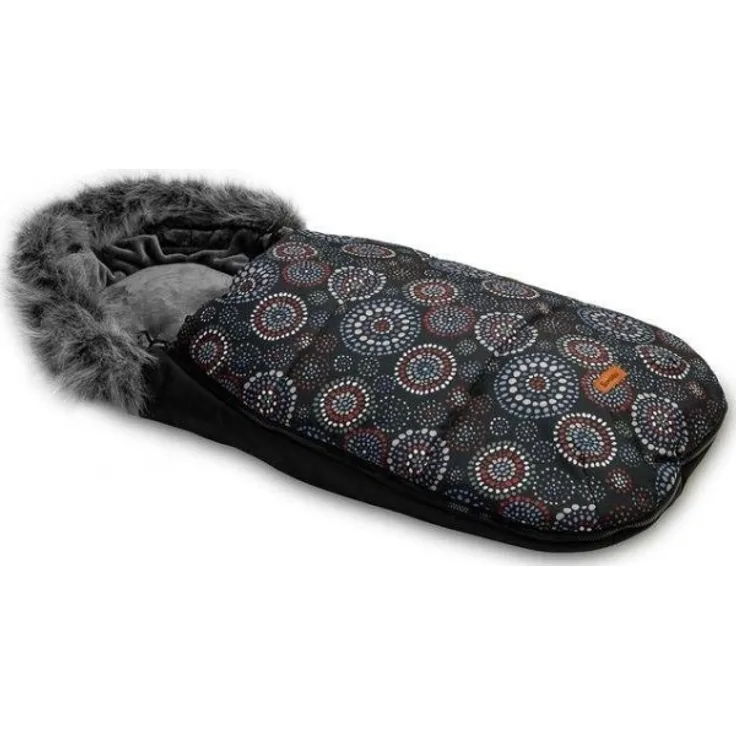 Sensillo OLAF FOOTMUFF BLACK ROSETTES 100 X 45