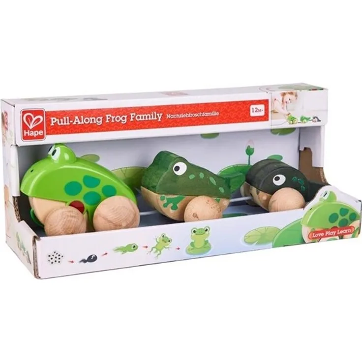 Nachziehbare Frosch-Familie