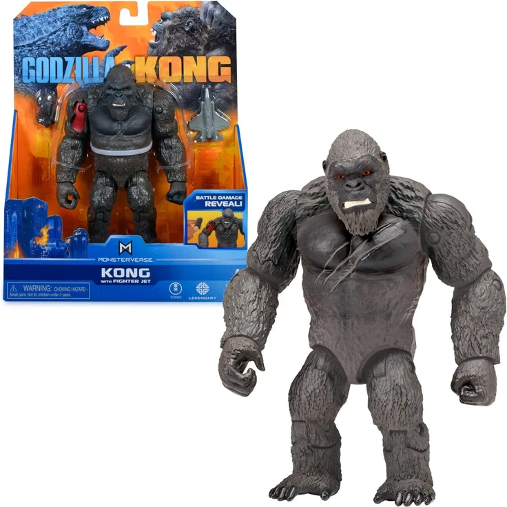 MNG01510 MonsterVerse Godzilla vs Kong Hollow Earth Kong mit Fighter Jet