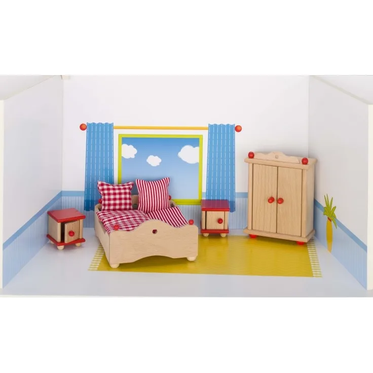 Schlafzimmer aus Holz, 4-teilig