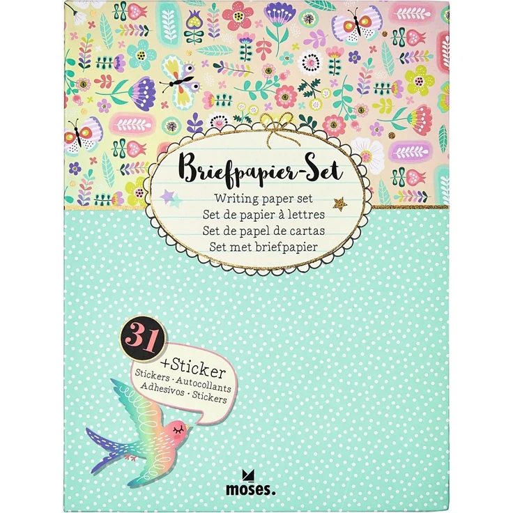 Briefpapier Set Flowers & Friends