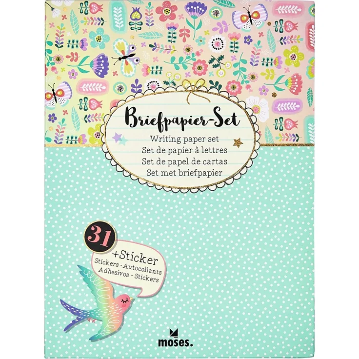 Briefpapier Set Flowers & Friends