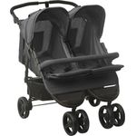 Geschwisterwagen Anthrazit Stahl