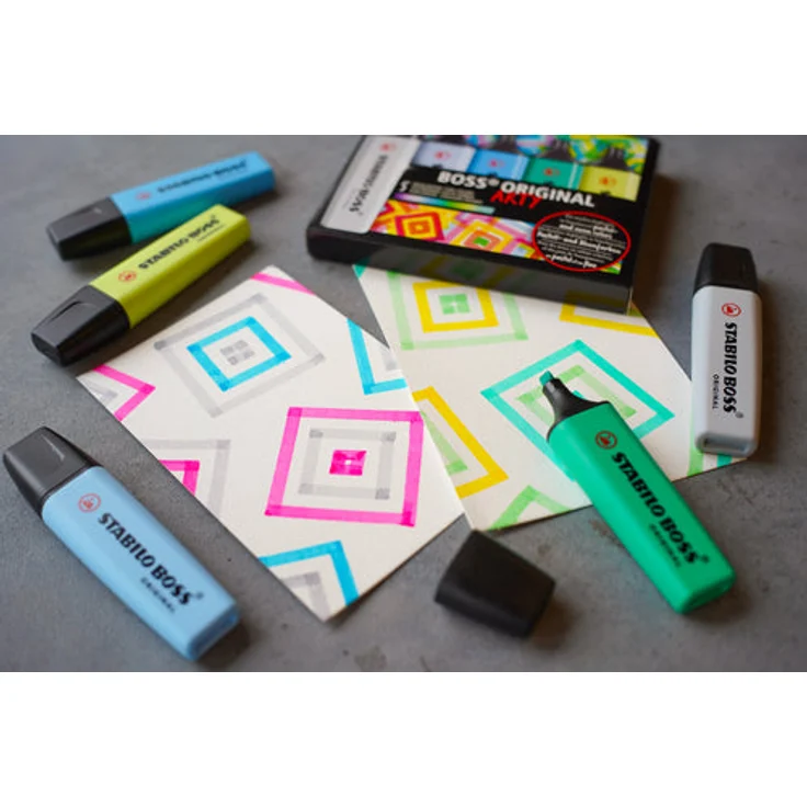 Textmarker - STABILO BOSS ORIGINAL - ARTY - 23er Tischset - 9 Leuchtfarben, 14 Pastellfarben – Bild 7