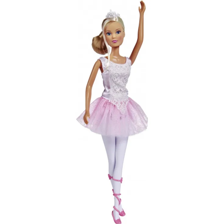 puppe Steffi Love Ballerina Mädchen 29 cm rosa/weiß
