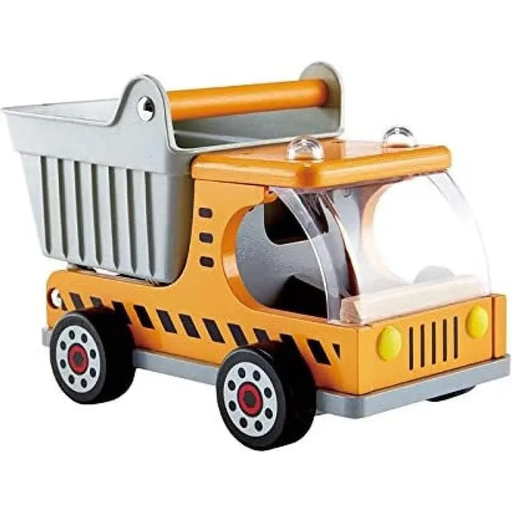 Hape E3013 – Kipplaster, Baustellen-Fahrzeug für Kinder, ab 3 Jahren