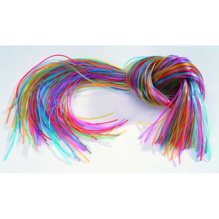Glorex Colour Strips Glitter 100 cm 10 Farben sortiert, 20 Stück