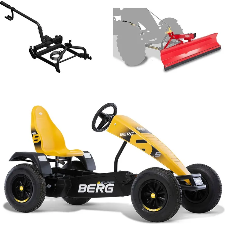 BERG Gokart B. Super Yellow BFR + HVR vorne + Schieber