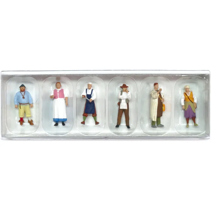Preiser 24761 Mittelaltermarkt (2) Spur H0 1:87