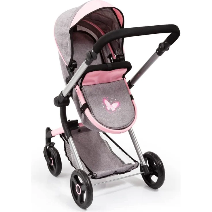 Bayer Kombi-Puppenwagen Neo Vario grau/rosa – Bild 7