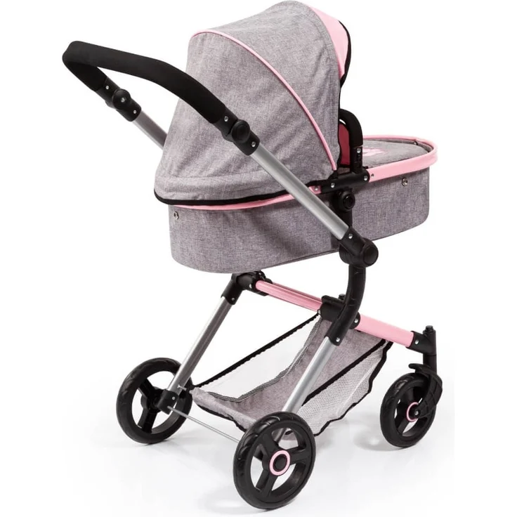 Bayer Kombi-Puppenwagen Neo Vario grau/rosa – Bild 2