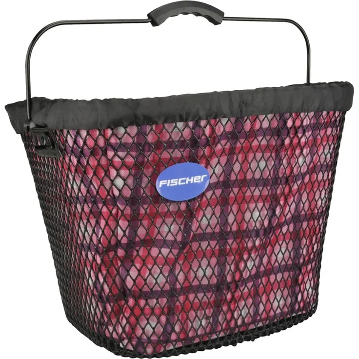 Fischer Lenkerkorb Classic mit Textileinsatz engmaschig 290x370x270mm – Bild 1