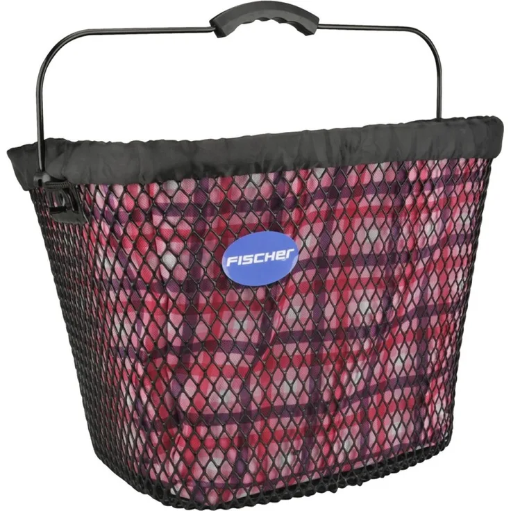 Fischer Lenkerkorb Classic mit Textileinsatz engmaschig 290x370x270mm