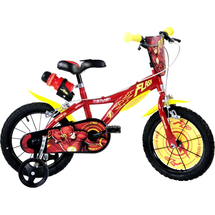 Flash 16 Zoll 27 cm Jungen Felgenbremse Rot/Gelb