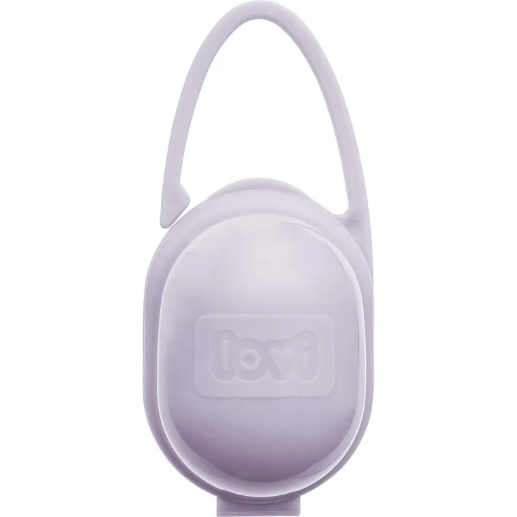LOVI Schnullerhalter Rose, 0 Monate+, Zwei praktische Griffe, Universal, Leicht zu waschen, BPA-frei, Rosa