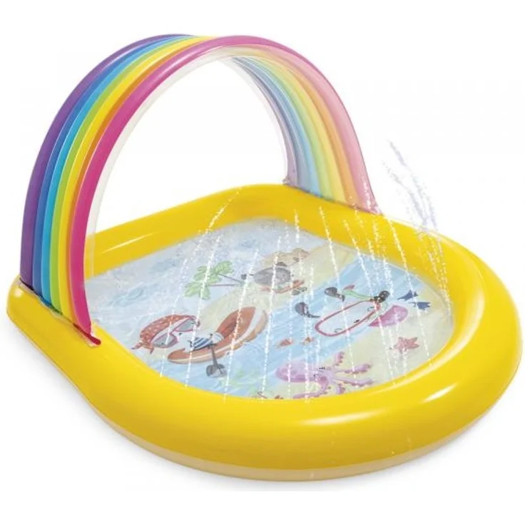 Intex Planschbecken Regenbogen mit Wasserspiel – Bild 2
