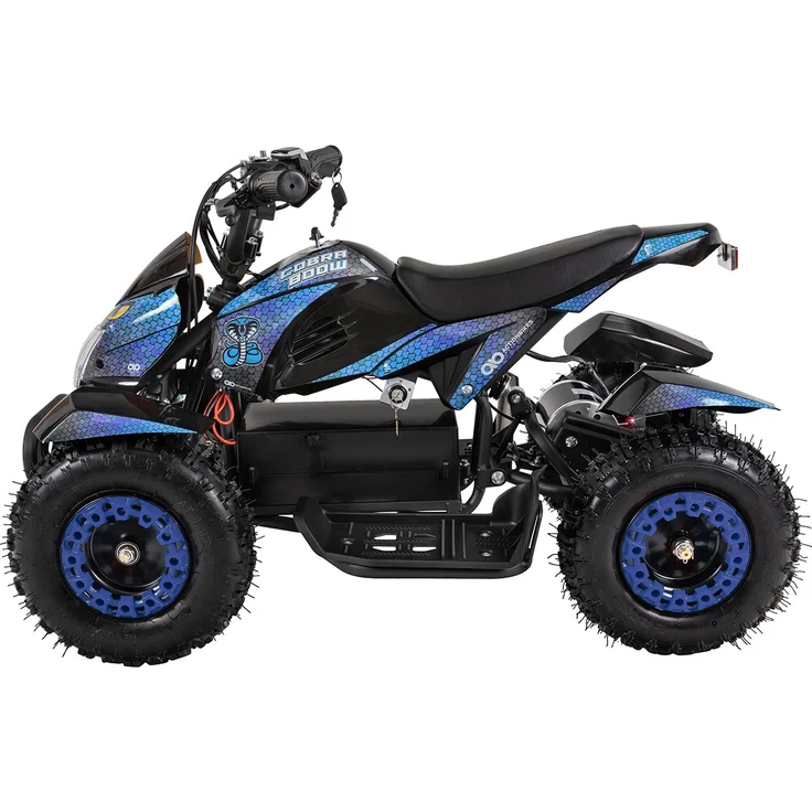 Elektro-Kinderquad Cobra Pocket Mini Quad Kinder ATV Miniquad 800 Watt ab 5 J. (Blau/Schwarz) – Bild 2