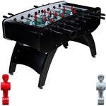 Fußball Tischkicker Profi Schwarz grünes Spielfeld Figuren Weiss Rot 80kg