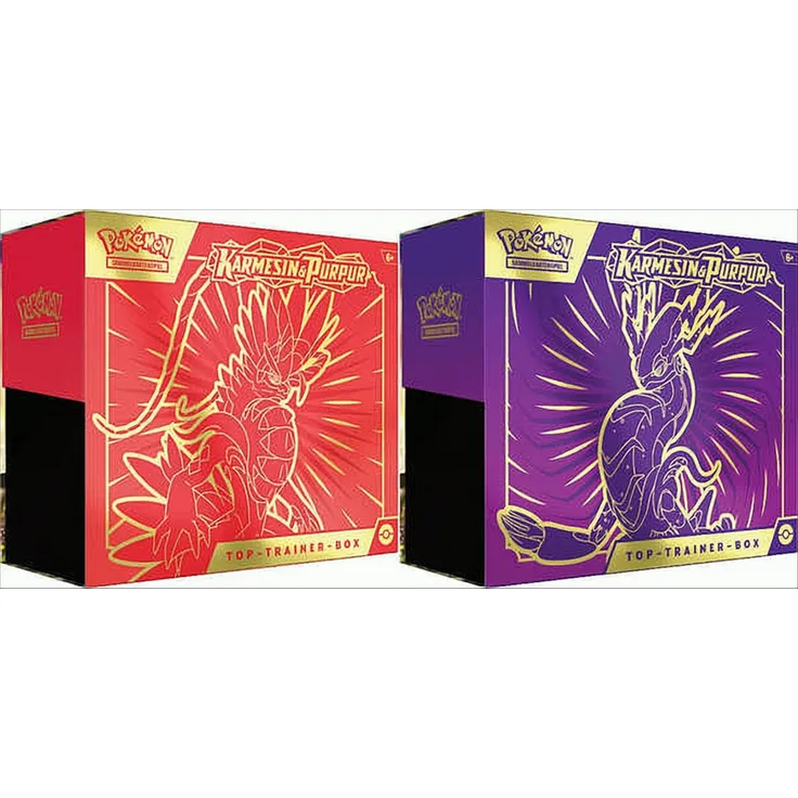 Pokemon Top-Trainer Box Pack deutsch Sortierter Artikel, Koraidon oder Miraidon, 1x Stück, zufällige Auswahl