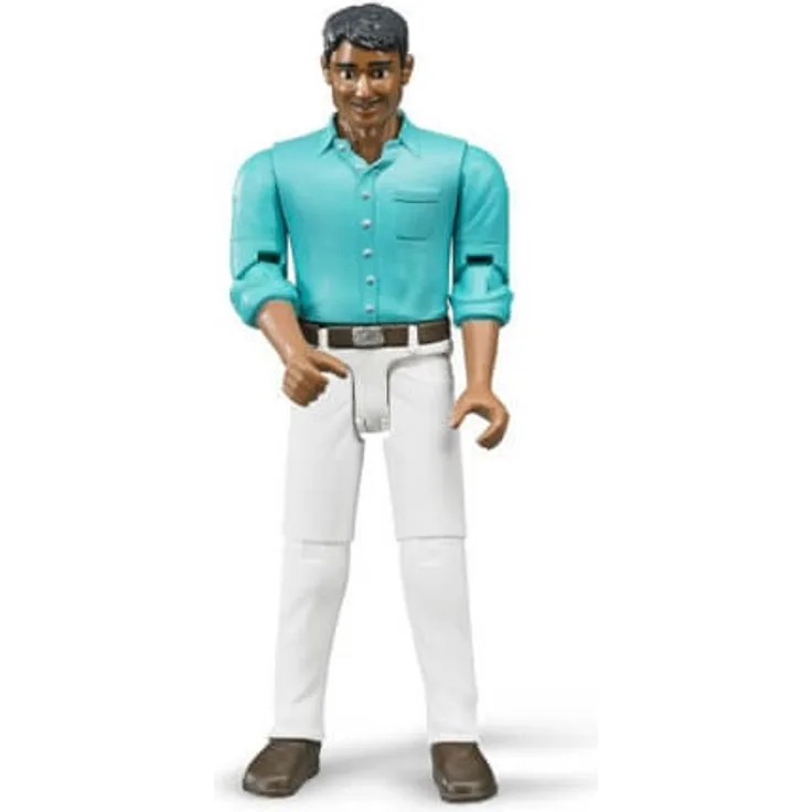 Bruder - 60003 Mann mit mittlerem Hauttyp  weisse Hose