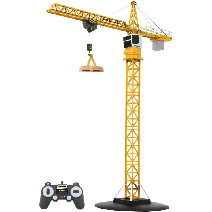 Jamara 405109 'Turmdrehkran Liebherr' 2,4 GHz, viele Funktionen, ferngesteuerter Kran für kleine und große Baumeister