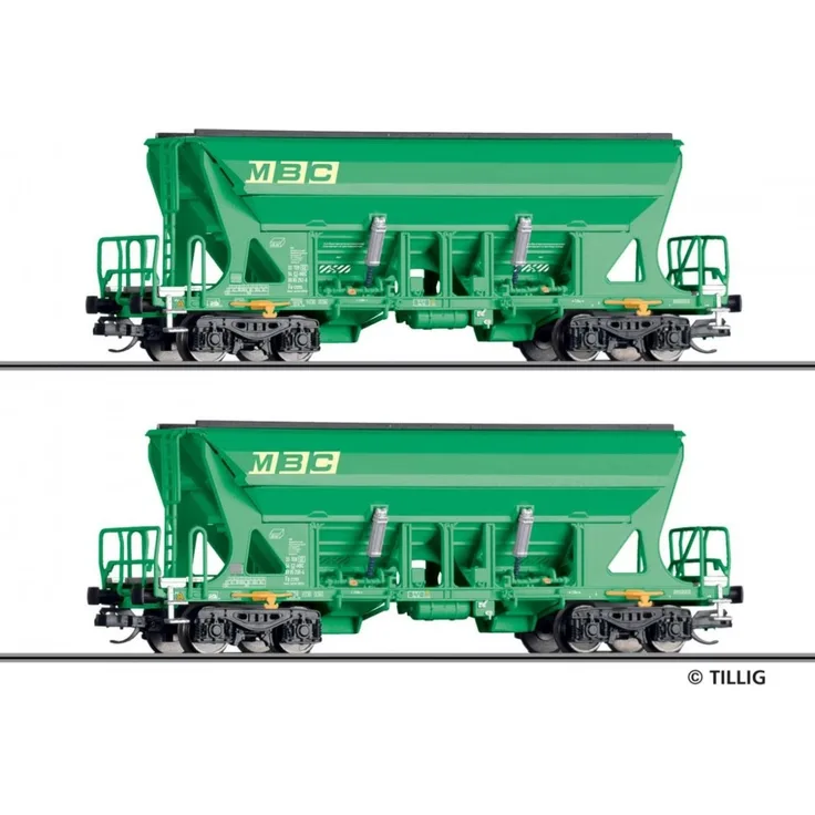 Tillig 01055 Güterwagenset der MBC - Spur TT - Neu - OVP