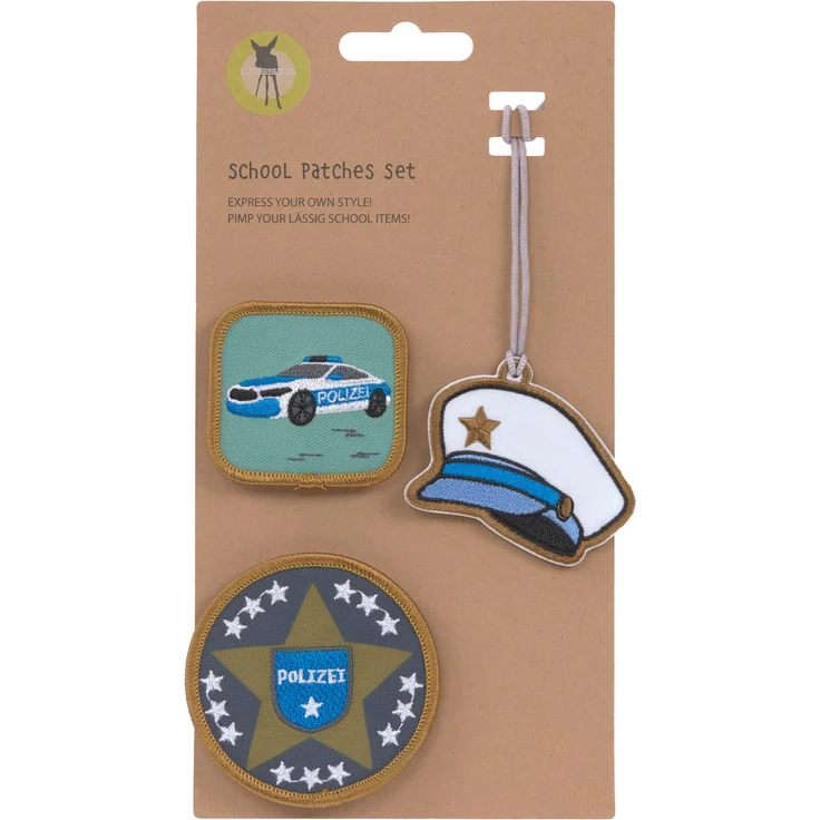 Lässig Schul-Patches Set Polizei – Bild 1