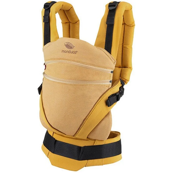 Manduca 'XT Cotton' Babytrage 2020, 3 Tragepositionen, in Denim Gold