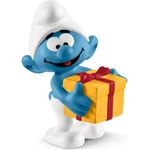 Schlumpf mit Geschenk