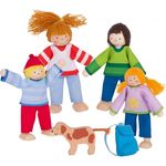 Biegepuppen Camping-Familie