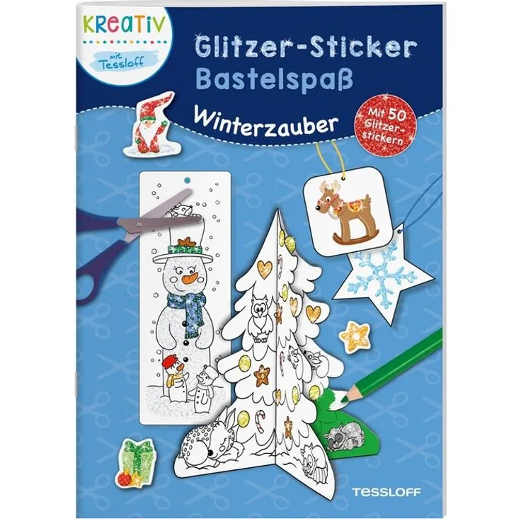 Tessloff Glitzer-Sticker Bastelspaß. Winterzauber