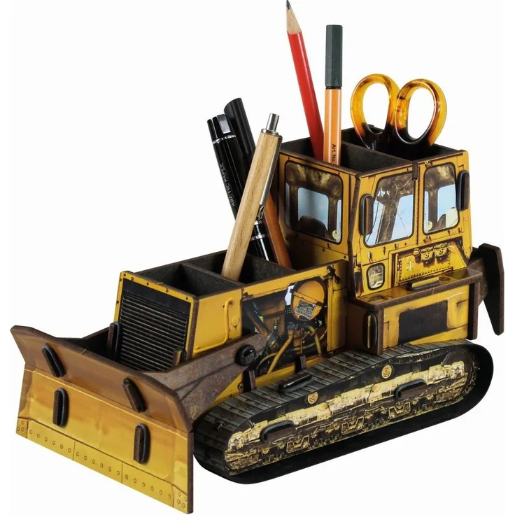 Werkhaus - Stiftebox Raupe (WE2057) Stifte- Köcher Halter Baustelle Fahrzeug