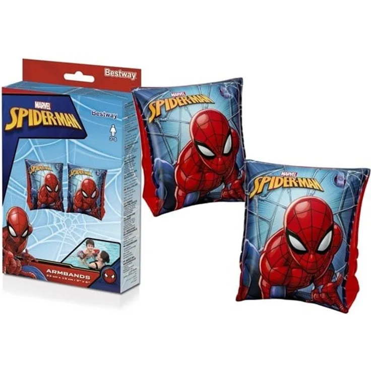 Bestway Spider-Man 9"" x 6""/23cm x 15cm Armbands