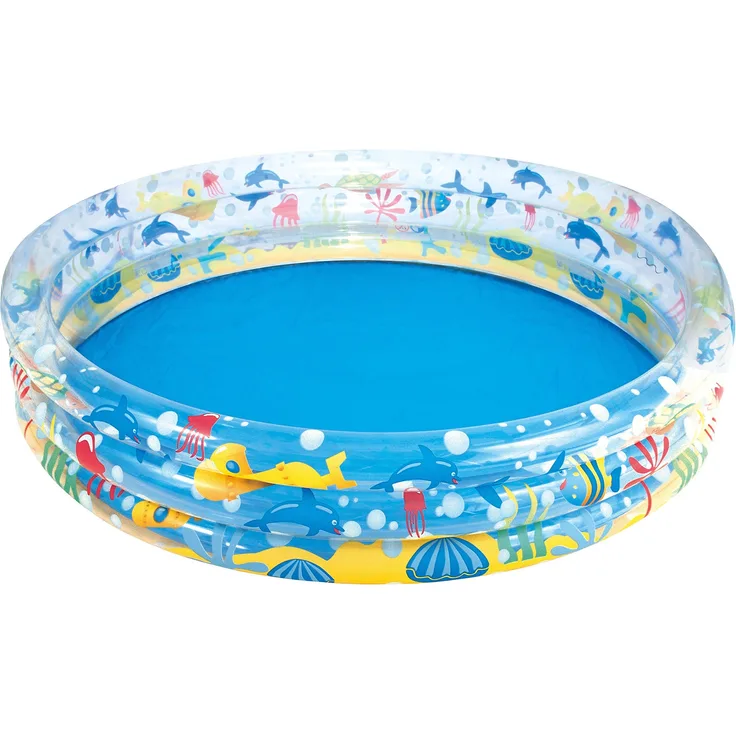Bestway Deep Dive 3-Ring Pool, Planschbecken 183 x 33 cm