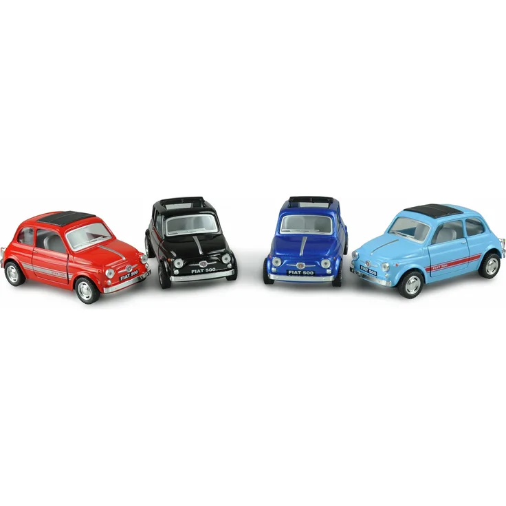 Amewi Rückzug Druckguss Fiat 500 1:24, 12er Set im Display 200021