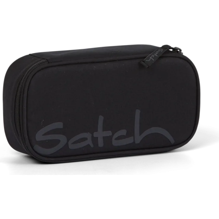 Satch 'Blackjack' Schlamperbox, 1 Liter, 22 x 6 x 10 cm (B/H/T), inkl. Geodreieck, schwarz