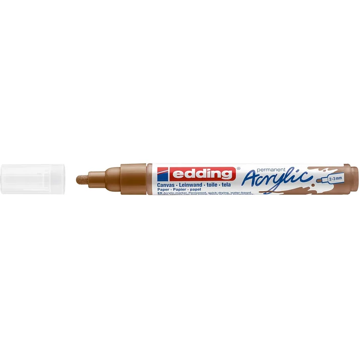 edding 5100 Acrylmarker medium haselnuss – Bild 2