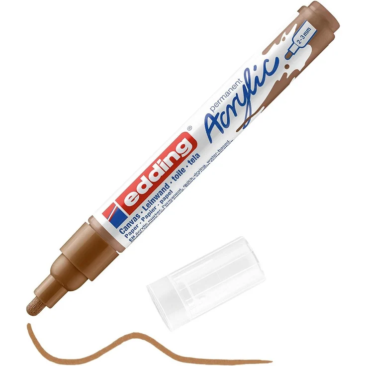 edding 5100 Acrylmarker medium haselnuss – Bild 4