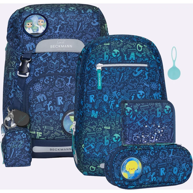 Beckmann Schulrucksack Set 6-teilig Classic Science – Bild 1