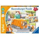 Ravensburger - tiptoi® Puzzle für kleine Entdecker: Müllabfuhr