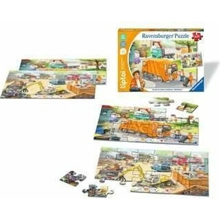 Ravensburger - tiptoi® Puzzle für kleine Entdecker: Müllabfuhr – Bild 2