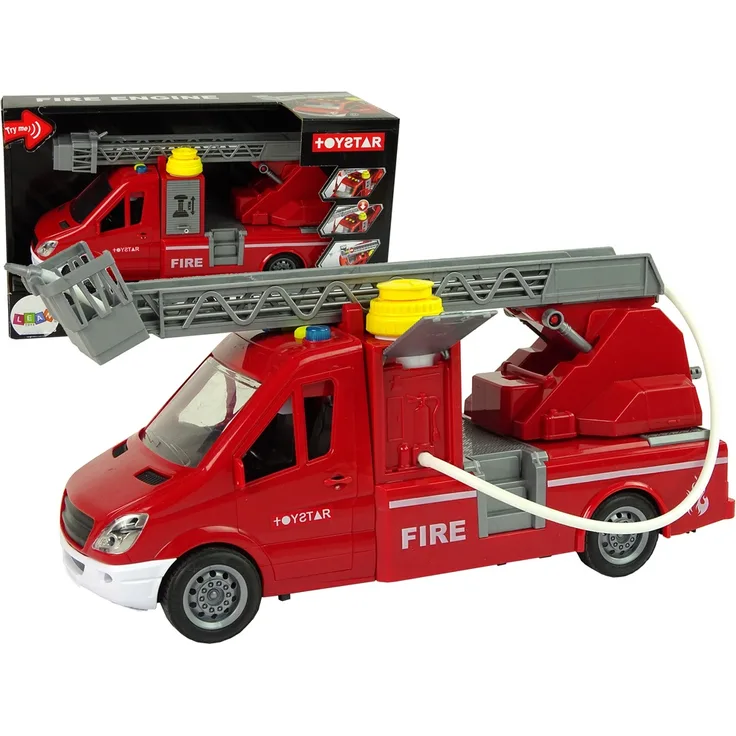 Feuerwehrauto Rot ,Wasser , Lichter