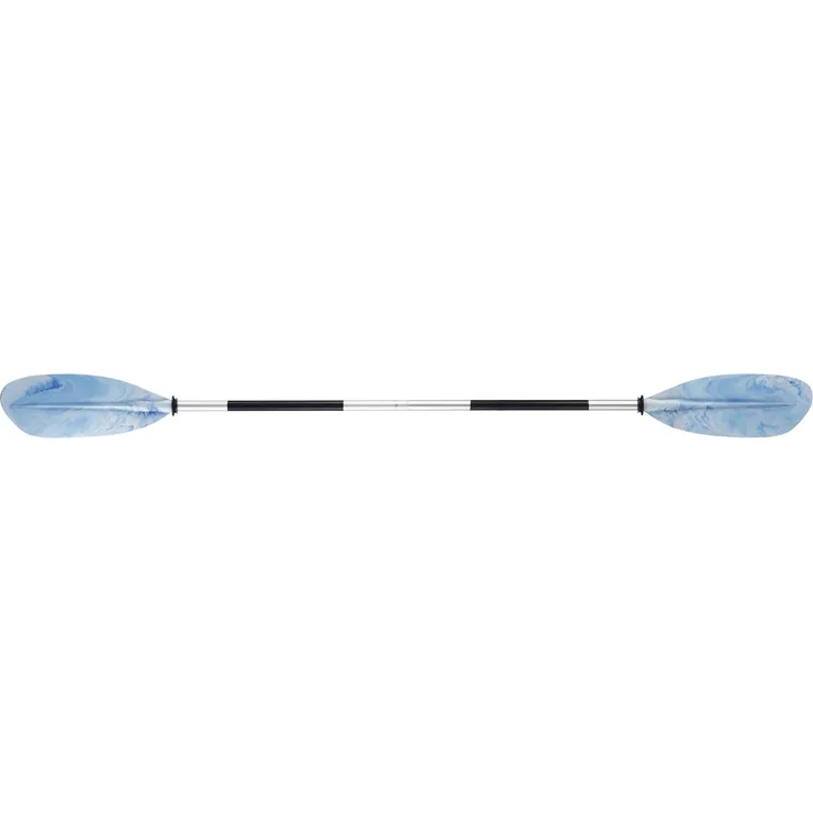 BasicNature Doppelpaddel, 220 cm, weiß-blau