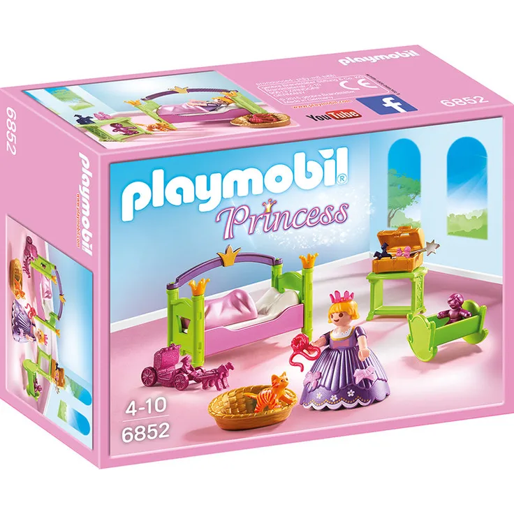 Playmobil Princess 6852 'Prinzessinnen-Kinderzimmer', 25 Teile, ab 4 Jahren